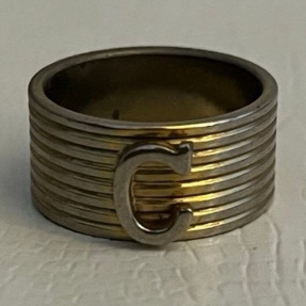 “C” Vintage Ring - size 6